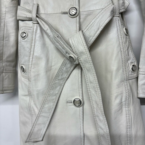 Dolce & Gabbana White Leather Coat SC0002/TELBO SZ 38 - Picture 2 of 16